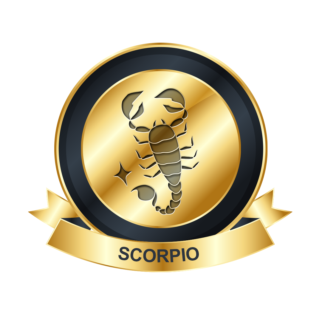 Scorpio gold png, Scorpio gold symbol png, Scorpio gold PNG image, zodiac Scorpio transparent png images download
